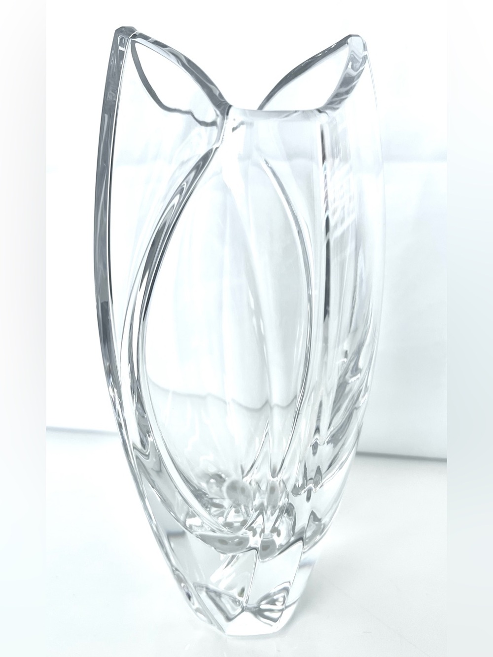 Baccarat Giverny R Rigot 7” Crystal Vase Signed France